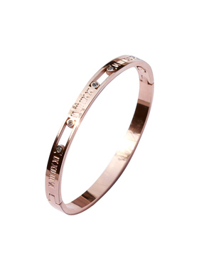 梓琦韩国版钛钢手镯刻字冷淡风