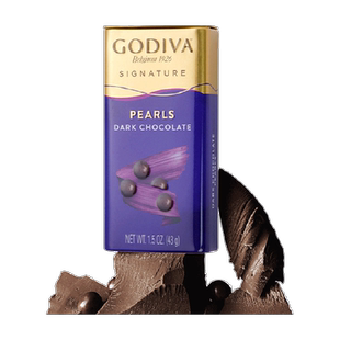 GODIVA歌帝梵醇享黑巧克力制品豆麦丽素43g自食便携糖果出行