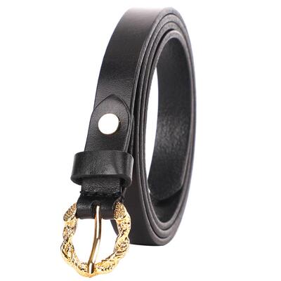 红蜻蜓真皮皮带女式百搭细腰带