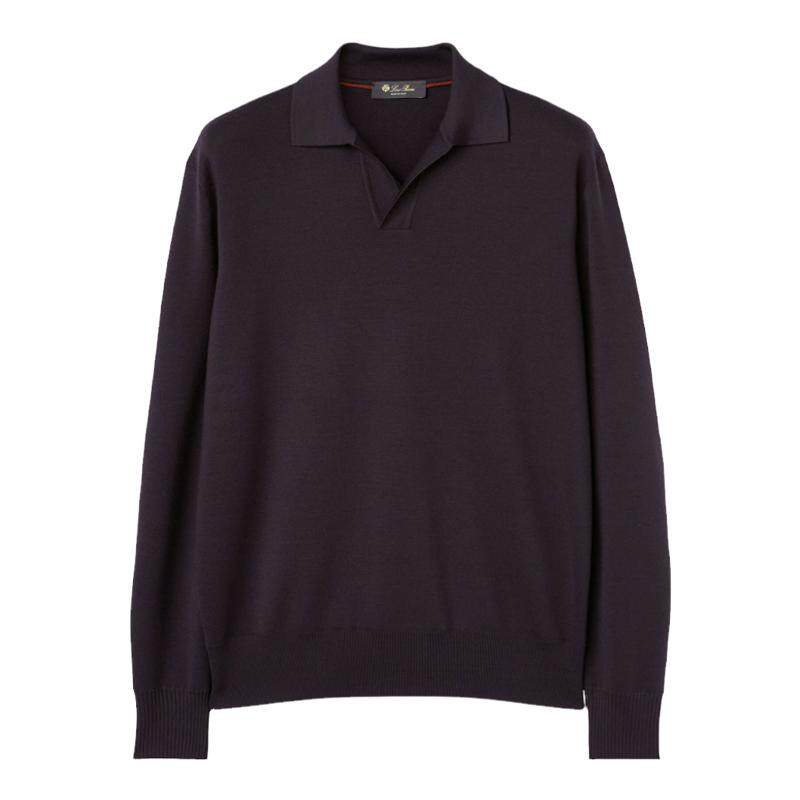 Loro Piana/诺悠翩雅男装低调休闲polo马球领羊毛衫