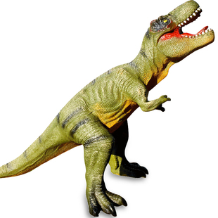 侏罗记恐龙玩具软胶大号霸王龙会叫仿真动物世界模型套装儿童男孩