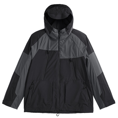 太平鸟男装 潮流撞色宽松日系工装夹克男B2BCE1342