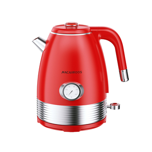 迈卡罗电热水壶316不锈钢内胆热水壶家用复古1.6L自动断电水壶