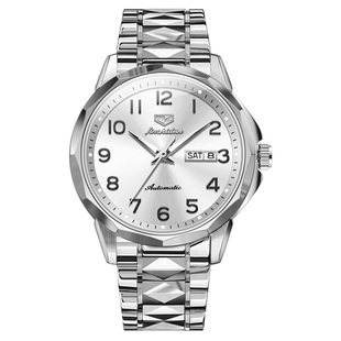 瑞士认证男士进口机芯数字表盘夜光手表全自动男款防水纯机械腕表