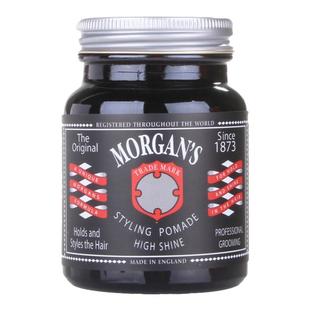 英国Morgan's Pomade 摩根斯小黑瓶发油发蜡中高亮度水基发油男