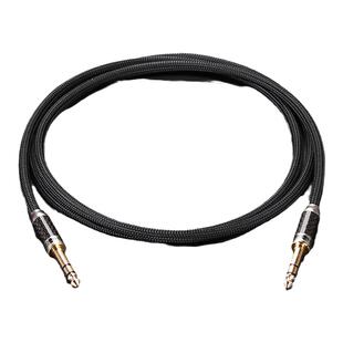 秋叶原6.5音频线6.35大三芯立体声公对公功放音响调音台音箱电子鼓电吉他电钢琴电子琴连接线6.35mm转接头