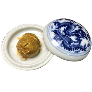 婚庆印泥书法对联篆刻国画金色特金黄闪亮印尼婚书手印手足掌成人