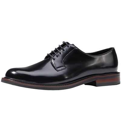 商务正装圆头手工缝制休闲皮鞋