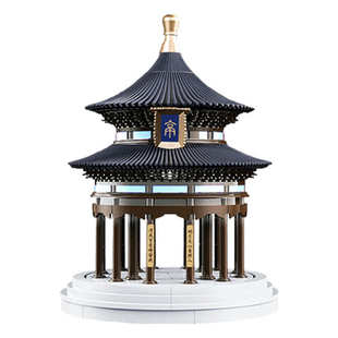 千年榫重檐亭鲁班榫卯积木中国古建筑榫卯结构小众又高级的礼物