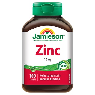 jamieson健美生加拿大进口zinc锌片男女士葡萄糖酸补锌元素维生素