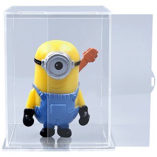 亚克力透明展示盒防尘罩乐高手办高达积木模型玩具盲盒带灯收纳盒