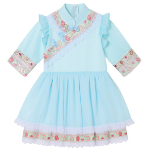 三月三广西壮族儿童少数民族演出服女童苗族瑶族刺绣民族表演服饰