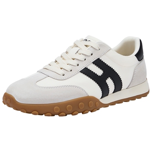 热风男鞋2026年春季新款休闲鞋复古德训鞋子H11M26102