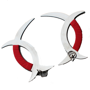 双钥子午钥不锈钢双钺子母钺 鸳鸯钺 短兵器 训练实战器械恩四海