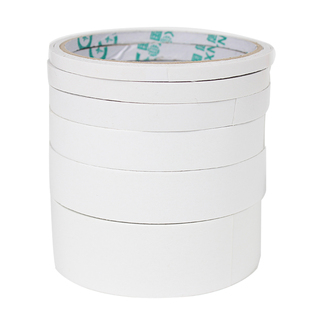 国信双面胶带 超薄透明学生用美术生儿童手工diy白色高粘度胶纸