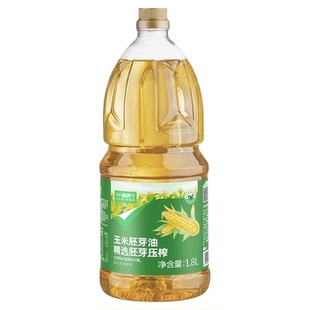 喵满分自有品牌浓香玉米油1.8L非转基因玉米胚芽油物理冷榨食用油