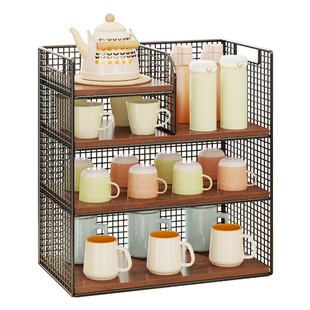 杯架子置物架书房办公桌上茶具茶杯多层收纳架茶水间水杯咖啡杯柜