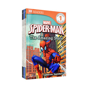 【自营】DK Readers Marvel Spiderman Avengers X-Men Fantastic Four Iron Man Super Hero Enemies 分级读物-漫威套装10册原版