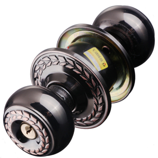 红古铜球形锁房门锁卧室圆形卫生间门锁室内外球锁实木门球型锁具