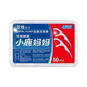 小鹿妈妈双线牙线棒加倍清洁