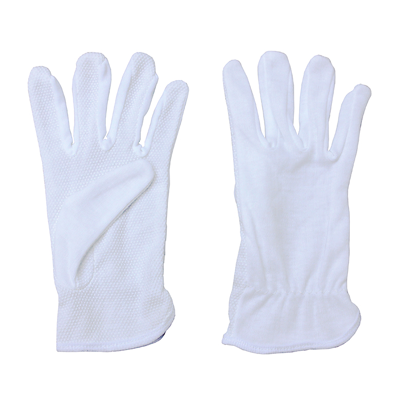 白手套礼仪棉毛防滑文玩珠宝作业劳保开车薄款全棉布加厚工作手套