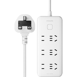 飞利浦英标插座转换器接线板插板排插旅行出国转换插头新加坡中转