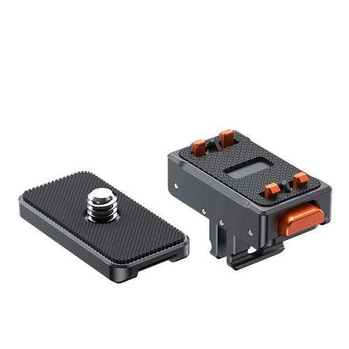 VRIG唯乐格AC10适用影石Insta360 Ace Pro2配件Ace pro磁吸快拆转接底座金属x4两爪螺孔x5全景运动相机三脚架