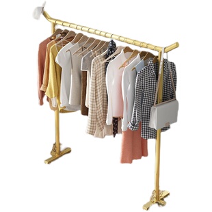 挂衣架落地阳台单杆式卧室内外简易衣服架子置地晾晒衣架衣帽架子