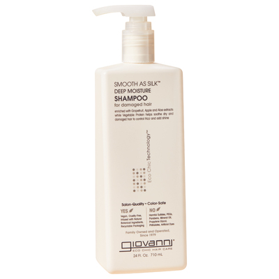 Giovanni柔顺洗发水无硅油温和清洁改善毛躁受损发露 大瓶装710ml