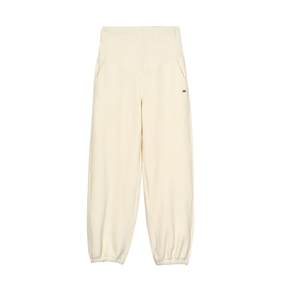 孕妇裤秋冬外穿加绒加厚高腰托腹运动卫裤子不勒肚子束脚裤小个子