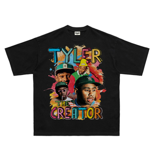 Tyler The Creator嘻哈造物主泰勒复古人物说唱短袖饶舌T恤街头