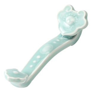 事事如意柿子陶瓷毛笔笔搁镇尺如意笔搁陶瓷笔山创意中国风多功能创意文艺书法桌面小摆件毛笔笔托文房四宝