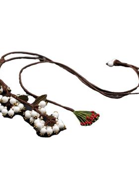 红色植物果实森系项链