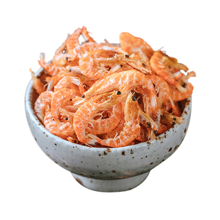 野生南极磷虾宝宝婴儿孕妇补钙淡干虾皮海米干货无非特级不咸即食