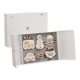 英氏音悦新生儿摇铃满月礼盒套装婴幼儿玩具宝宝早教启蒙实用礼物