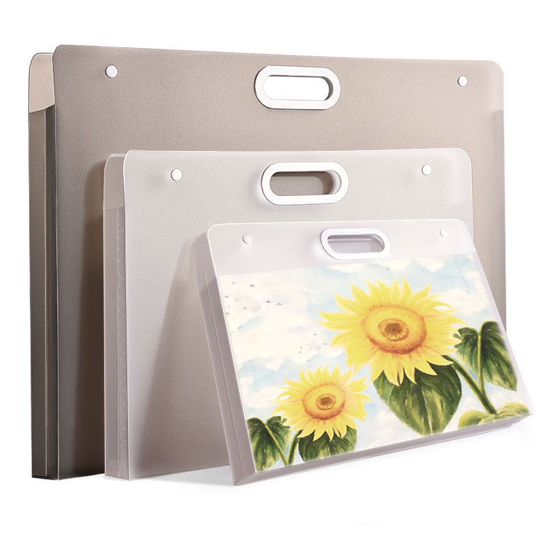 画册收纳册4k素描绘画画纸画稿画夹美术作品集8K文件资料册a2画作收纳袋子a3透明海报油画袋