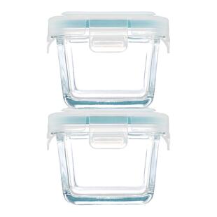 希乐扣辅食盒加热碗玻璃可蒸煮微波炉保鲜盒食品留样盒迷你玻璃碗