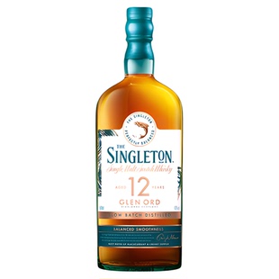 【官方正品】帝亚吉欧苏格登12年500ml单一麦芽威士忌洋酒无盒