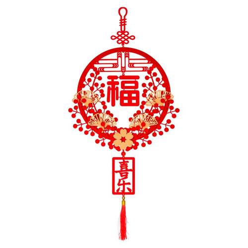2026马新年春节乔迁之喜中国结客厅装饰挂件玄关福字挂饰大门高档