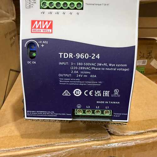询价-台湾明纬TDR-960-24导轨电源380V输入，9
