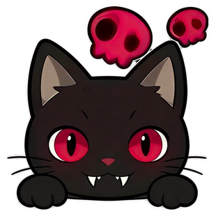 招财猫咪哈基米汽车贴纸卡通趣味搞怪雪板遮挡划痕三角形窗户车贴