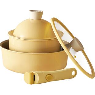 KIMSCOOK小奶锅宝宝辅食锅婴儿煎煮一体锅不粘锅家用煮汤锅泡面锅