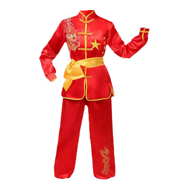 元旦儿童武术服练功服训练服精忠报国演出服太极武术舞蹈表演服