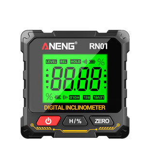 四面带磁倾角仪电子水平尺数显高精度倾角水平仪坡度斜率角度测量