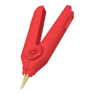 鳄鱼夹/铜镀金正负两极测试夹/LCR开尔文夹低电阻平口夹