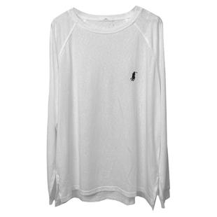 薄款面膜防晒罩衫春秋慵懒风短裤套装宽松休闲白色上衣长袖T恤女