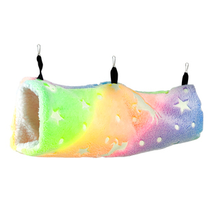 花枝鼠蜜袋鼯安格鲁貂保暖小屋隧道躲避棉窝吊床趣味宠物睡袋用品