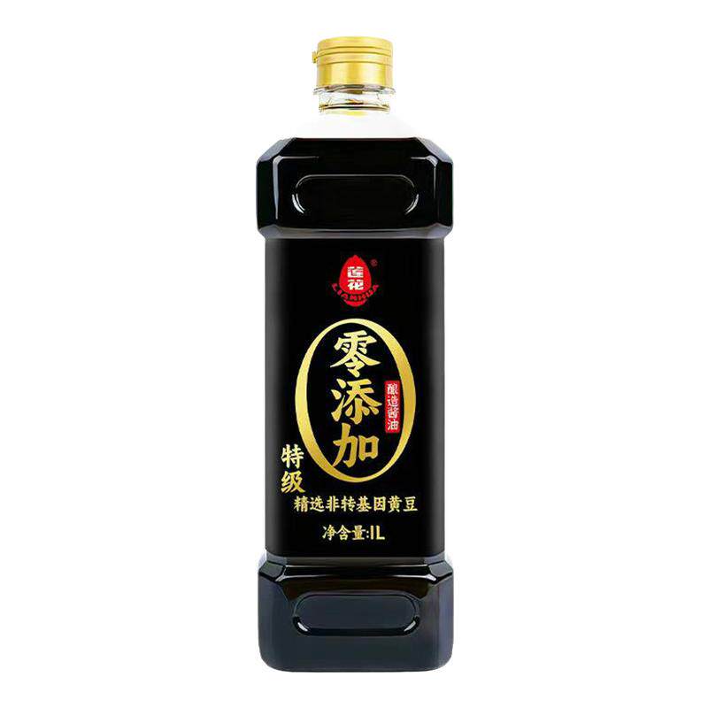 莲花酱油0添加特级家用调味1L