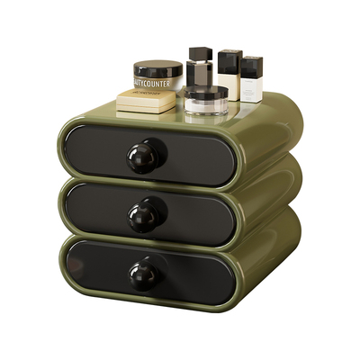化妆品收纳盒法式复古防尘置物架