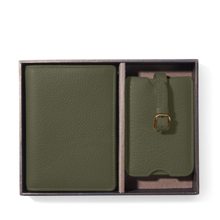 LEATHEROLOGY真皮护照套装定制礼品高端行李牌商务组合礼盒